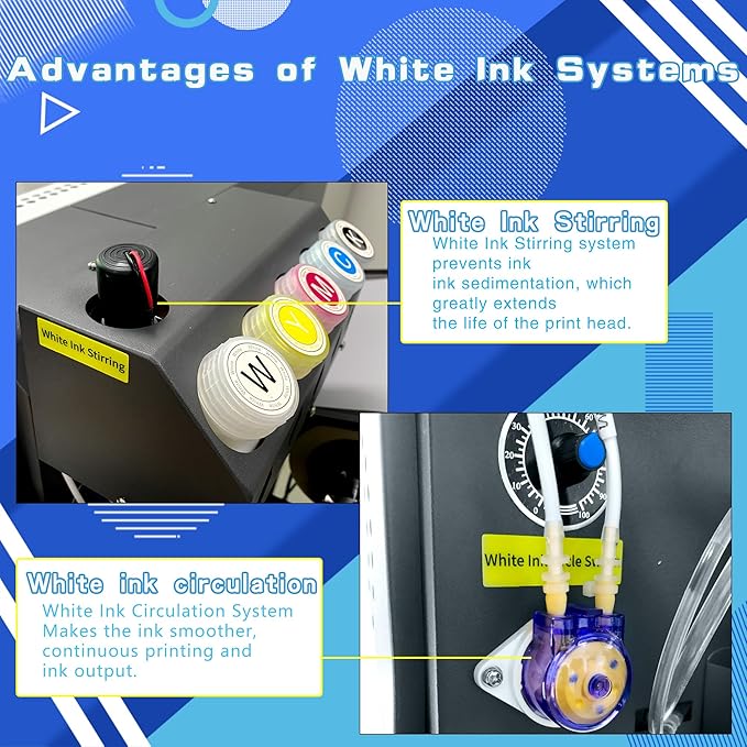 Lancelot Auto-Maintenance A3 M1630 Pro DTF Printer Transfer Printing Machine with White Ink Circulation and Auto-Film Cutter for DIY Print T-Shirt,Doule Speed for L1800/R1390 DTF Printer-DeskLoop Office