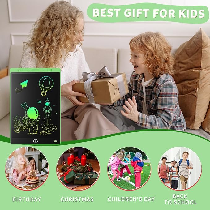 Genialba LCD Writing Board 8.5 Inches, Colourful Electronic Tablet, Portable - Image 7