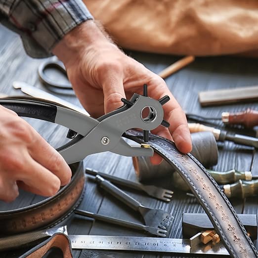 UNCO- Leather Hole Punch Tool, 3/16" | 6 Different Hole Sizes, Durable Hole - Image 9