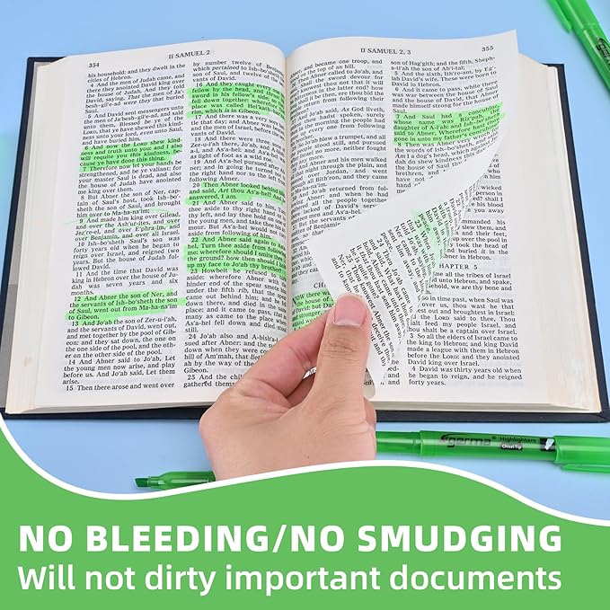 Highlighters 36 Pack, Chisel Tip Green Highlighter Bright Colors,Quickly Drying, Perfect for Students Kids Adults Classroom, School, Office-DeskLoop Office