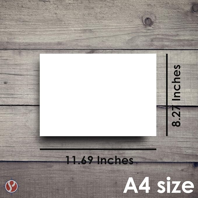 A4 Blank White Memo Pads with Chipboard on the Back – Great - Image 5