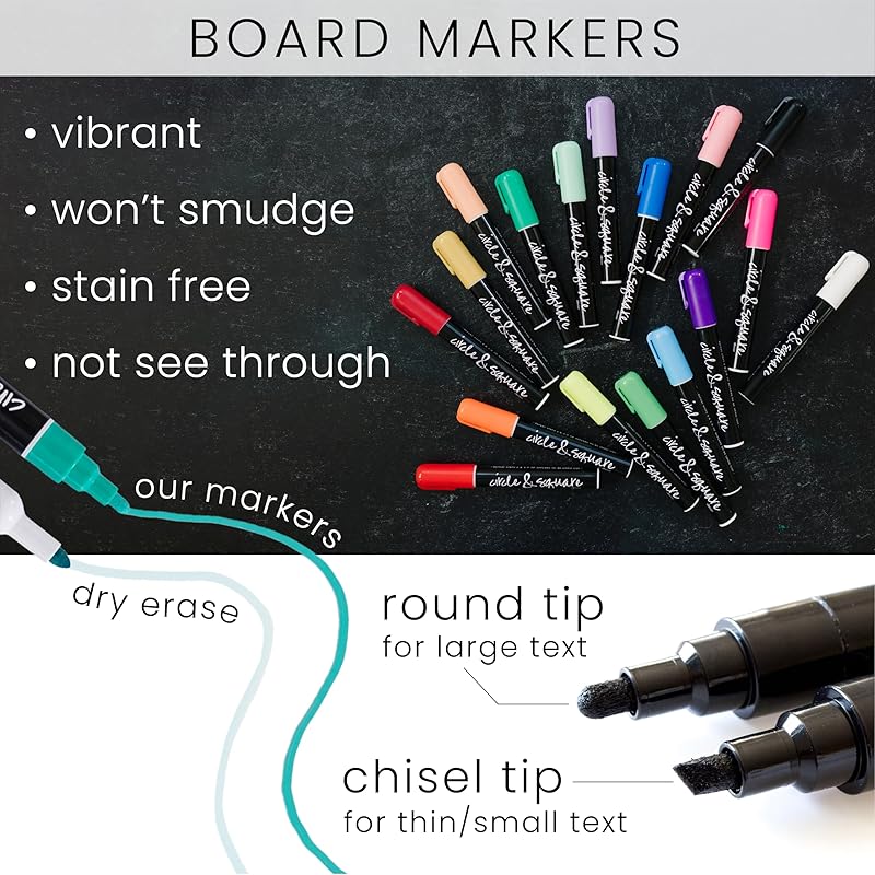 Personalized Clear Acrylic Calendar for Wall, Calendar Whiteboard for Wall, Dry Erase Calendar for Wall, Wall Calendar Organizer System for Home (Block, Black, 14"W x 11"H)-DeskLoop Office