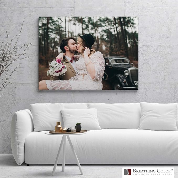 Premium Lyve Matte Canvas Paper Perfect for Use on Professional Makes and Models of Epson, Canon and HP Printers Preferred by Professionals. 19 mil Textured Canvas Offered in a 44 inch by 40 ft roll-DeskLoop Office