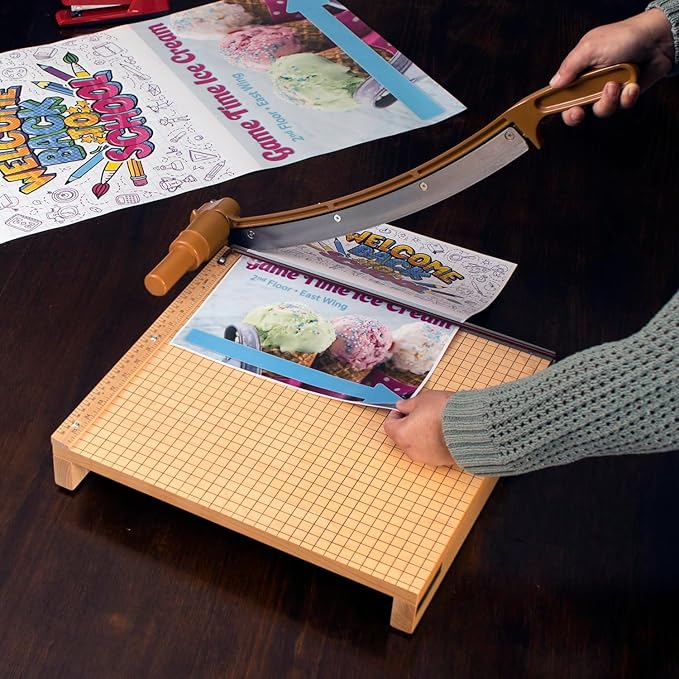 Swingline Paper Trimmer, Guillotine Paper Cutter, 15" Cut Length, 15 Sheet Capacity, ClassicCut Ingento (1142)-DeskLoop Office