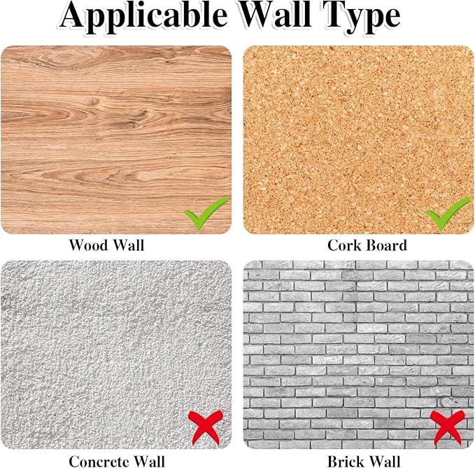 30 Count Metal Giant Push Pins, Jumbo Push Pins 1.14 Inch Large Push Pins for Cork Board Big Black Thumb Tacks for 20 Lbs Wall Hangings Office Home Classroom Decorative-DeskLoop Office