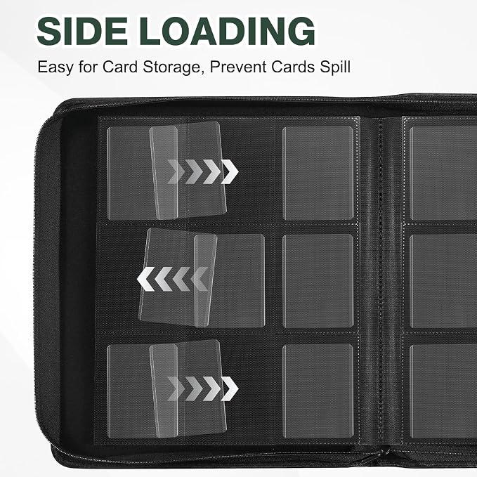 Toploader Binder, Holds 360 Toploaders, 100 Toploaders INCLUDED, 9-Pocket PU - Image 7