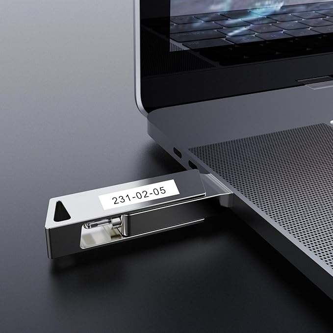 8P Flexible Label Tapes Compatible with Brother P Touch Label Tape TZe-FX231 Tape 12mm 0.47 Laminated White, Flexible-ID Wire Cable Labels Compatible with Brother Ptouch PT-D210 PT-D400 PTH100-DeskLoop Office