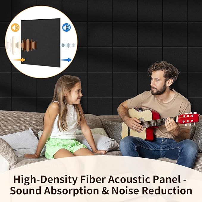 Smarpau Large Cork Board, Black Bulletin Board for Walls 48"x36", 12 Pack Pin Board Felt Wall Tiles with 35 Pushpins 50 Removable Security Stickers, Cork Boards for Office Home Decoration-DeskLoop Office