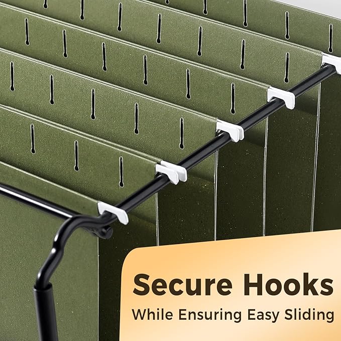 SUNEE Hanging File Folders, 6 Pack Letter Size Hanging File Folders with 1/5-Cut Tabs, Ideal for Home and Office Organization and Papers Classification,Green Colors-DeskLoop Office