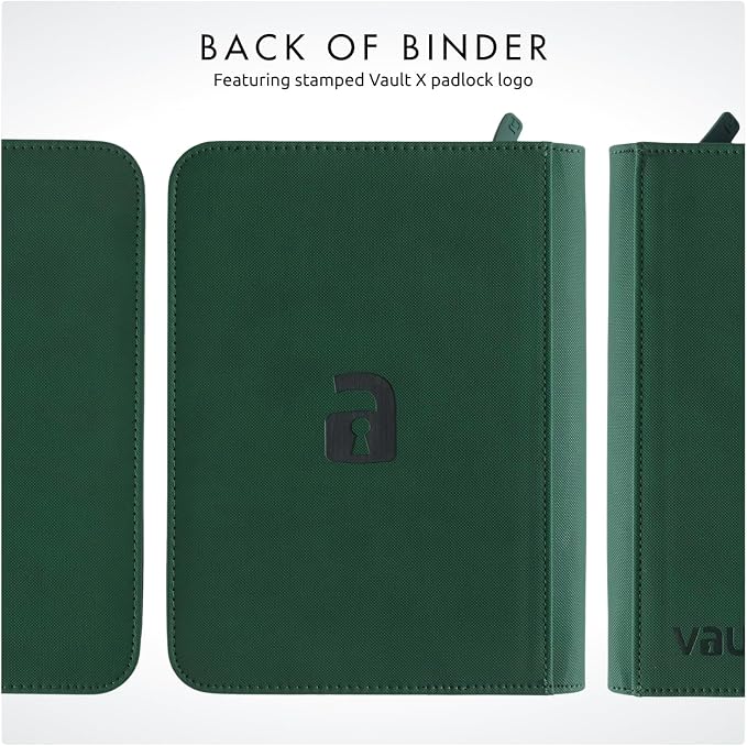 Vault X 4 Pocket Zip Binder, 160 Cards, Exo-Tec Material, 20 Side-Loading Pages - Image 9