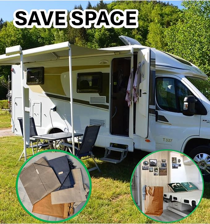 Kitchen Recycling Bin, Large Washable Paper Bags - Sturdy, Foldable, Space-Saving - Multipurpose Trash Can for Kitchen, Garden, and Indoor Use, 4 Colors, 4 Packs/Set-DeskLoop Office