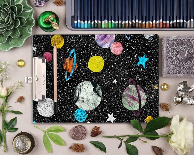 Britimes Clipboard Decorative Office School Hardboard Wood Nursing Clip Board - Image 6