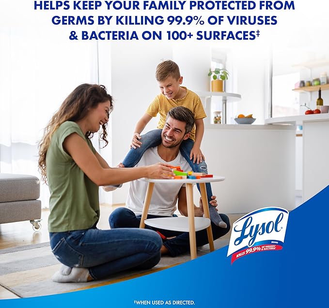Lysol Disinfectant Wipes Bundle, Multi-Surface Cleaning Wipes, For Disinfecting & Cleaning, contains Lemon & Lime Blossom, Crisp Linen, & Mango & Hibiscus, 3x80 ct, (240 ct Total)-DeskLoop Office