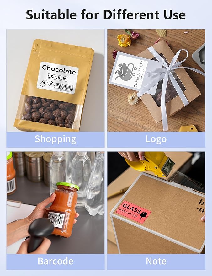 Phomemo Thermal Label Printer, 4X6 Shipping Labels Printer for Small Business, Wireless Label Printers for Package for Phone & Pad & PC, Used for Ebay, UPS, Shopify, TikTok, USPS, FedEx, DHL, Temu-DeskLoop Office