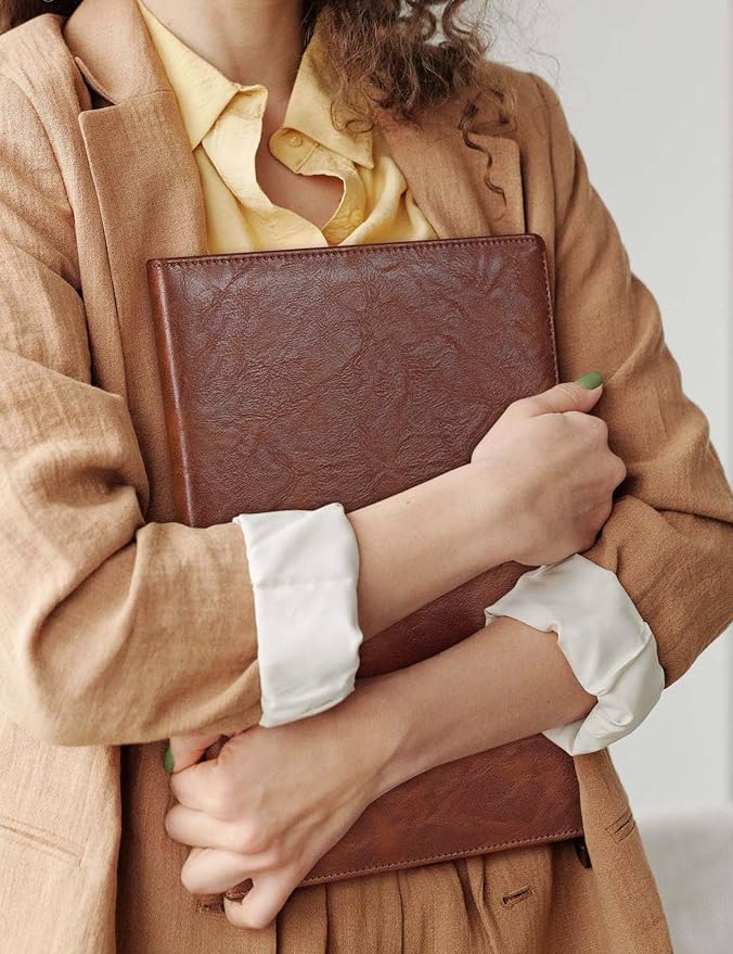 Mymazn Padfolio, Portfolio Folder, Legal Pad Holder, Resume Folder | Faux - Image 6