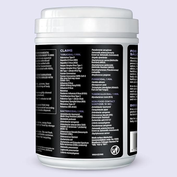 Prevention All Purpose Disinfectant Wipes – Canister of Cleaning Wipes for Salons, Spas, Wellness Centers and Yoga Studios – Hospital Grade Surface Sanitizing – 160 Count-DeskLoop Office