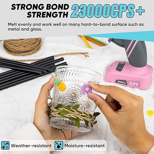 SHALL Mini Hot Glue Sticks, 0.27” Dia x 8” Long, 100 Pack Black Glue Gun Sticks for All-Temp Mini Glue Guns, Hot Melt Adhesive Glue Sticks Multipurpose for DIY Craft Sealing Repair Festival Decoration-DeskLoop Office