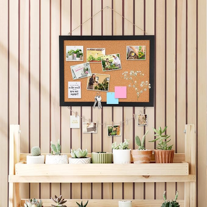DOLLAR BOSS Cork Bulletin Board 1-Pack 16''X 12'' Double-Sided Cork Boards - Image 9