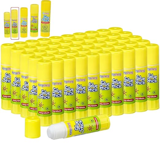 300 Pcs White Glue Stick Washable Glue Stick for Crafts Home School Classroom Students Teachers Employees Scrapbooking Crafting Supplies, 0.32 Ounce-DeskLoop Office