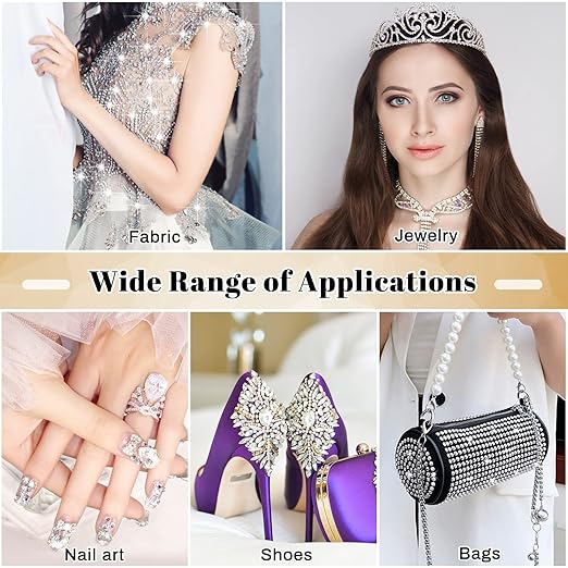 B7000 Glue Clear Adhesive, Jewelry Bead B-7000 Glue Semi Fluid Adhesive Glue High Viscosity with Precise Tips for Rhinestones Fabric, Glass, Jewelry Making, DIY Art Crafts, Leather, Toys (2x25ML)-DeskLoop Office