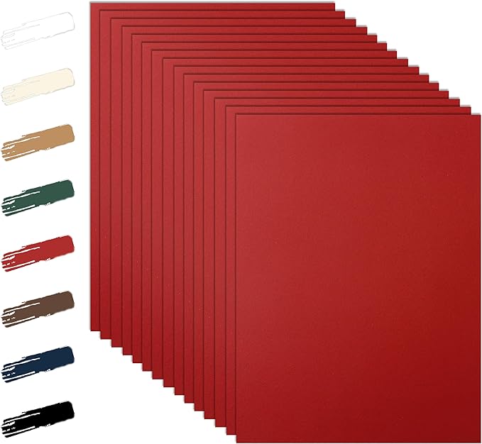 28 Sheets Christmas Red Cardstock 8.5 x 11 Craft Paper, 250gsm/92lb Heavyweight Paper Card Stock for DIY Cards Making, Wedding Invitations, Office Printing, Memus, Anniversary Card-DeskLoop Office