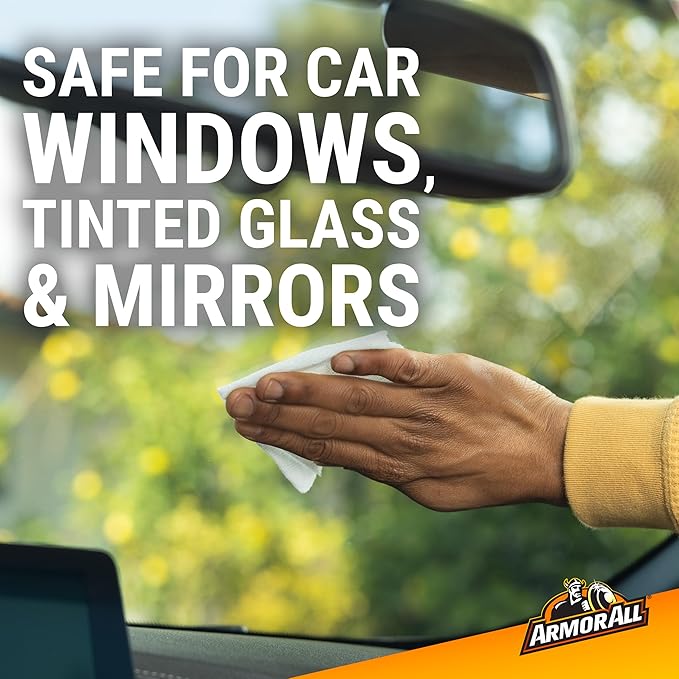 Armor All Car Glass Wipes by Armor All, Auto Glass Cleaner for Film and Grime, 90 Count-DeskLoop Office