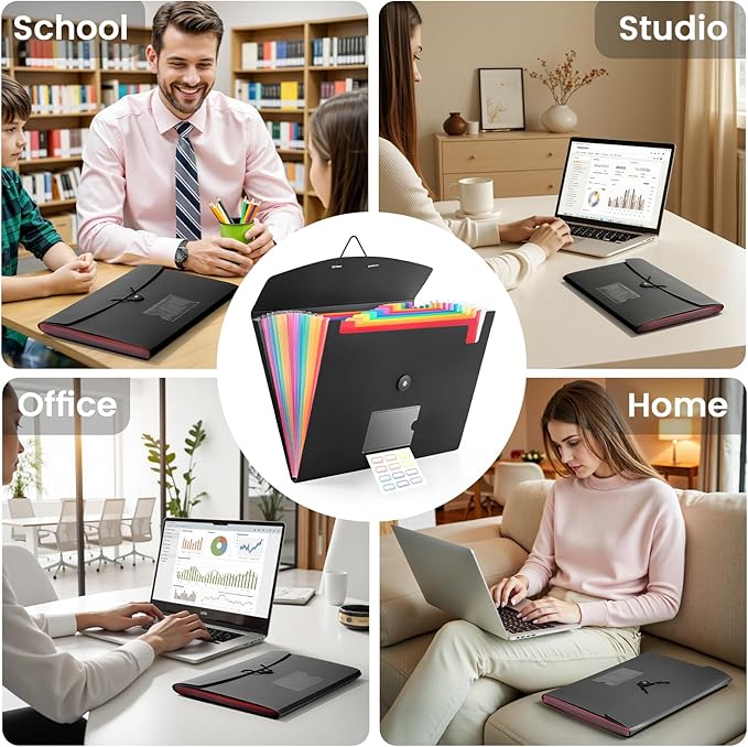 13 Pocket Accordion File Organizer - Image 7