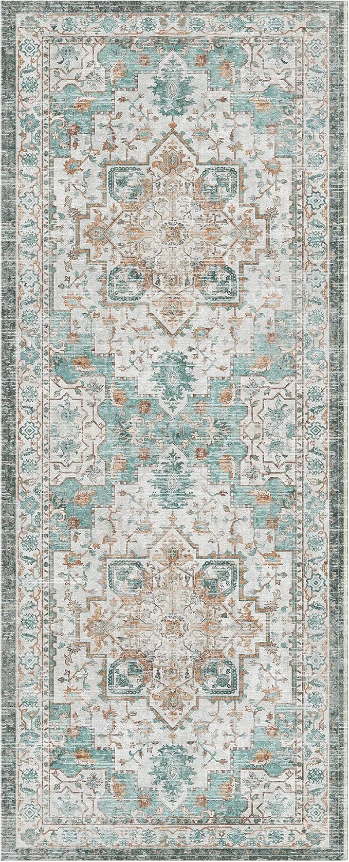 GENIMO 2x5 Runner Rugs for Hallway, Machine Washable Non Slip Vintage Rugs - Image 8