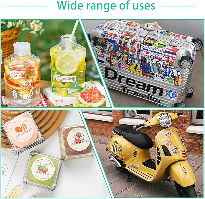 Gwybkq Sticker Paper Printable Vinyl for Inkjet Printer, 50 Sheets Glossy White Waterproof Labels-DeskLoop Office