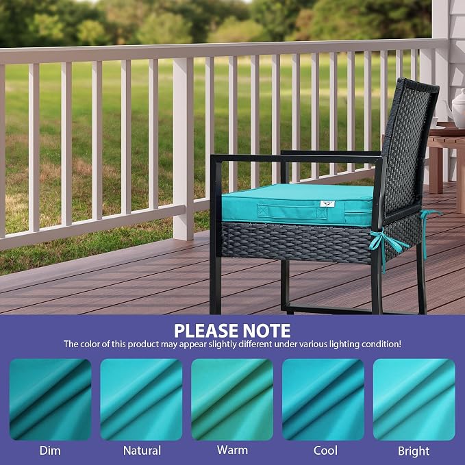 IPYNBAP Outdoor Chair Cushions Set of 4 -Waterproof Outdoor Seat Cushions - Image 7