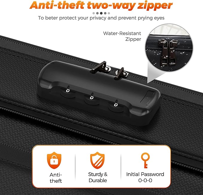 Nacial 5200℉ Fireproof Document Box with Lock, Expandable Document Organizer, Heat Insulated Fireproof Waterproof Box for File Storage, Portable Sturdy Handle for Important Documents Home Travel-DeskLoop Office