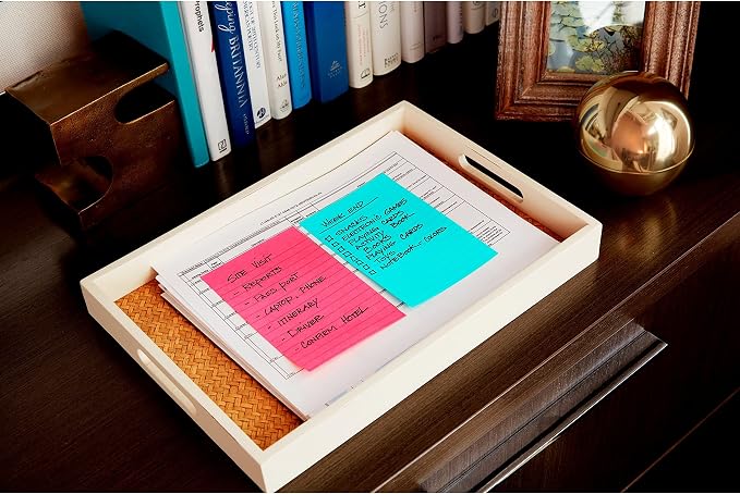 Post-it Super Sticky Notes, 4 x 6 in, Supernova Neons, 5 Lined Pads | School - Image 15