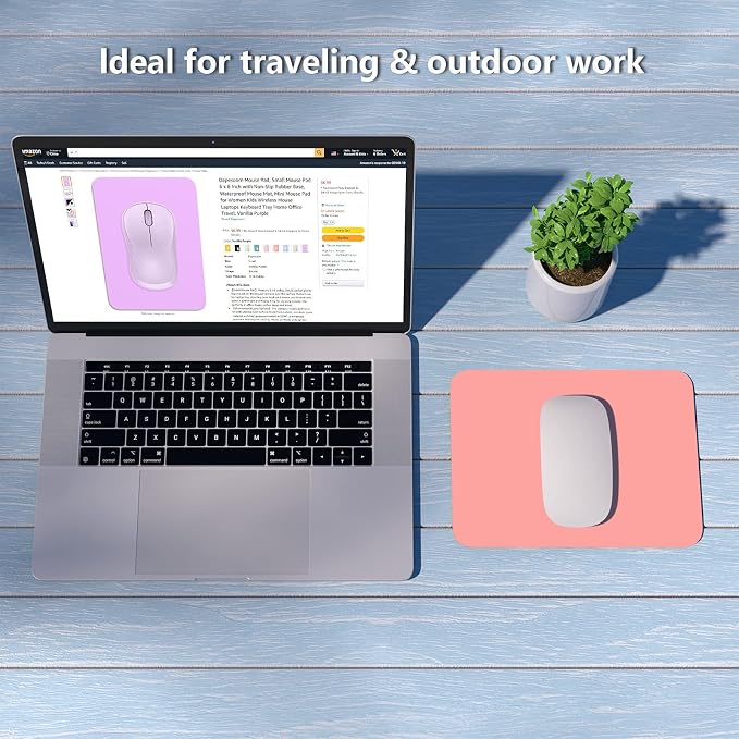 Dapesuom Small Mouse Pad, 6 x 8 Inch Thick Rubber Premium-Textured Non-Slip - Image 7