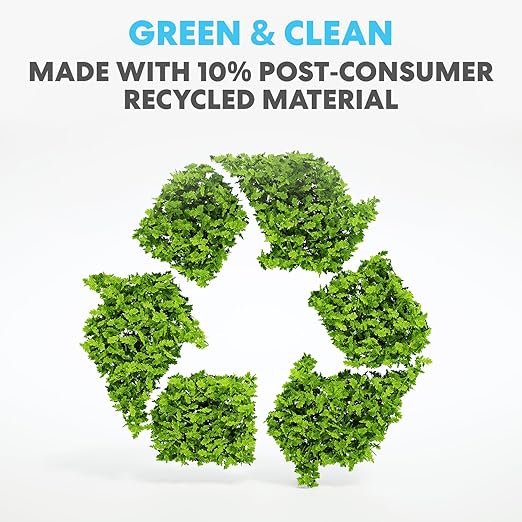 SIMPLI-MAGIC 13 Gallon Drawstring Trash Bags, 120 Pack – Tall Kitchen Garbage Bags, Custom Made with Premium Materials (White)-DeskLoop Office