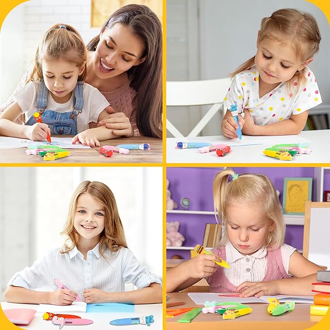 LiYiQ 25 PCS Multicolor Pen in One Fun 4-in-1 Cute Pens Bulk Kawaii Cool Ballpoint Pens for Kids Fun Gifts-DeskLoop Office