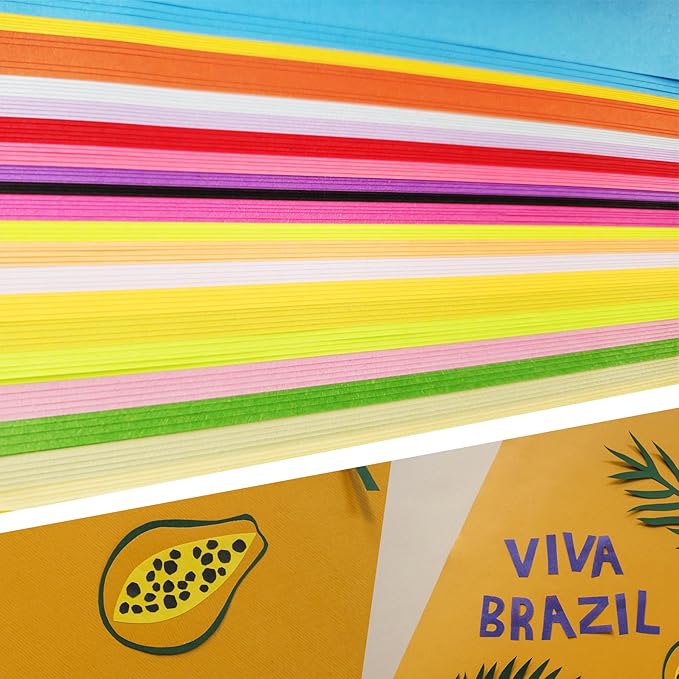200 Sheets 20 Colors Colored Paper A4 Printer Paper Copy Stationery Multipurpose Colored Card Stock Printer Origami for Christmas DIY Kids Art Craft-DeskLoop Office