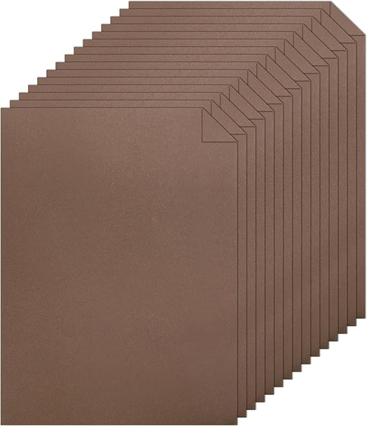 28 Sheets Coffee Color Cardstock 8.5 x 11 Craft Paper, 92lb Chocolate Brown Card Stock for DIY Card Making, Greeting Cards, Invitations, Party, Invitations-DeskLoop Office