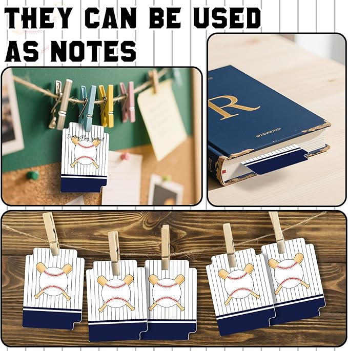 50pcs Baseball Team Card Dividers Plastic Index Card Storage Dividers with Tabs for Boys Men Gifts Card Separators for Organizing Sports Recipe Game Card-DeskLoop Office