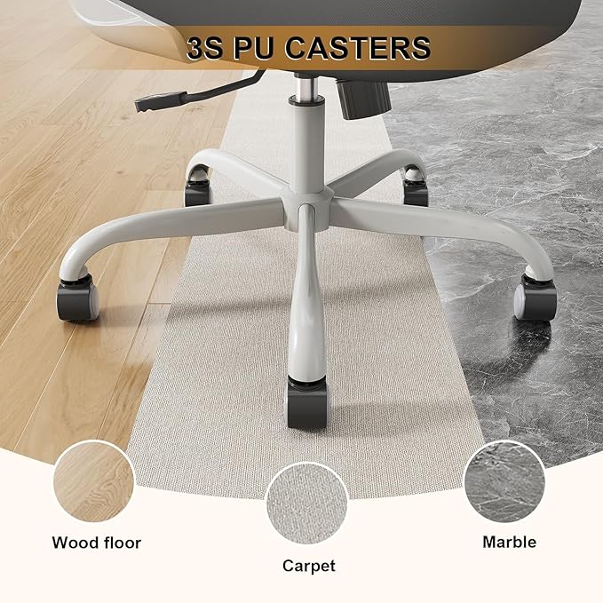 Office Chair, Ergonomic Desk Chairs 330LBS Capacity High Back Mesh Computer Chair with Flip-up Armrests, Comfy Work Chair with Adjustable Lumbar Support, Rolling Chair-DeskLoop Office