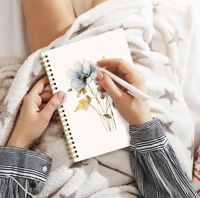 JWVK Vintage Wild Flower Botanical Plant Notebook 02, Rustic Spring Floral - Image 5