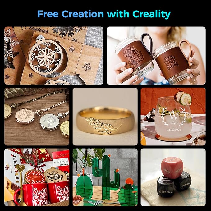 Creality Laser Engraver Faclon2 Pro S 22W Desktop Diode Laser Cutter and Engraver Machine with Enclosure,Smart Camera,Air Assist, Auto Focus Engraving Machine-DeskLoop Office