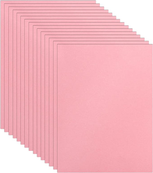 100 Sheets Candy Pink Cardstock 8.5 x 11 Craft Paper, 75lb Premium Certificate Paper Card Stock for Wedding Invitations, Graduations, Memus, DIY Making Cards, Party Decorations-DeskLoop Office