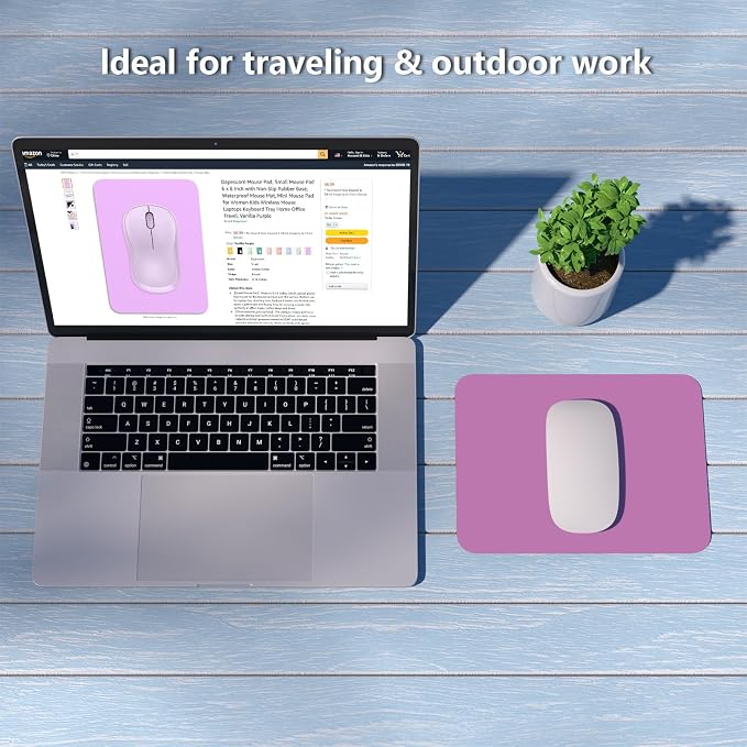 Dapesuom Small Mouse Pad, 6 x 8 Inch Thick Rubber Premium-Textured Non-Slip - Image 7