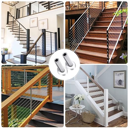 CKE 40 PCS 30 Degree Angle Cable Railing Corner Protector Sleeve - Image 7