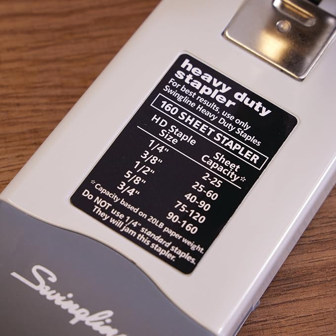 Swingline Heavy Duty Stapler, 160 Sheet Capacity, Includes Alignment Guide - Image 8