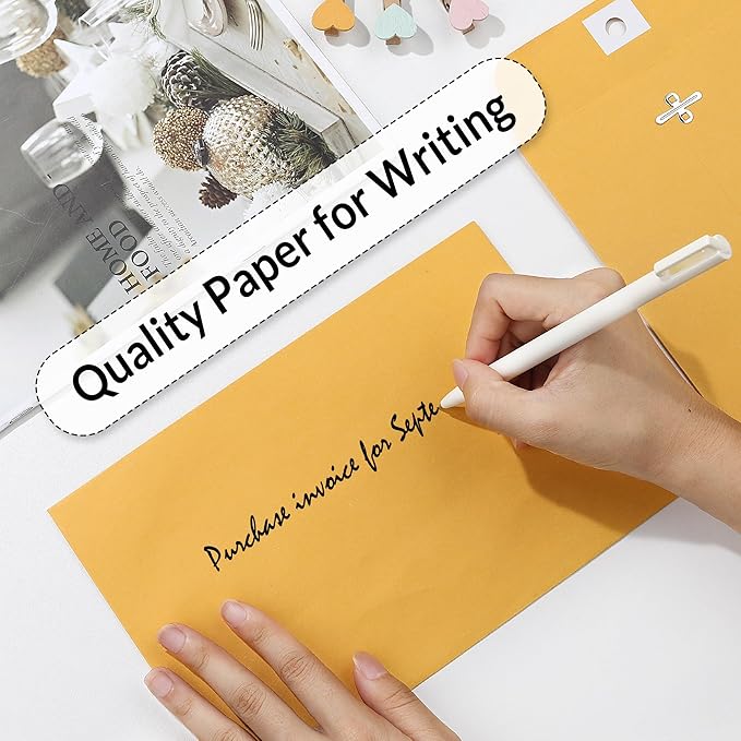 SUNEE 6x9 Clasp Envelopes 100 Count - 6x9 Inch Brown Kraft Envelopes with Clasp Closure – for Home, Office, Business, Legal or School, Great for Filing, Storing or Mailing Documents-DeskLoop Office