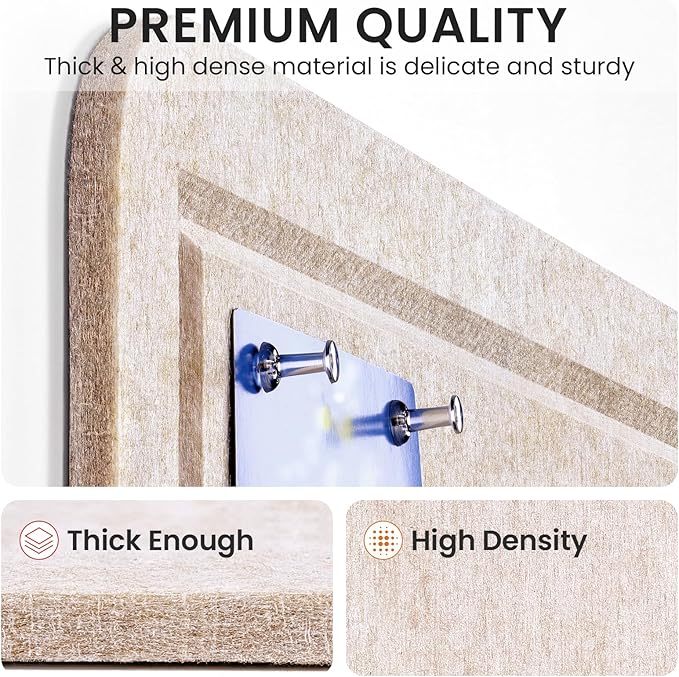 Large Bulletin Board, 60 X 36 Inches Felt Cork Board with 40 Pushpins, Foldable Felt Notice Pin Board Photo Display Board with Self-Adhesive Tape for Office Home School-DeskLoop Office