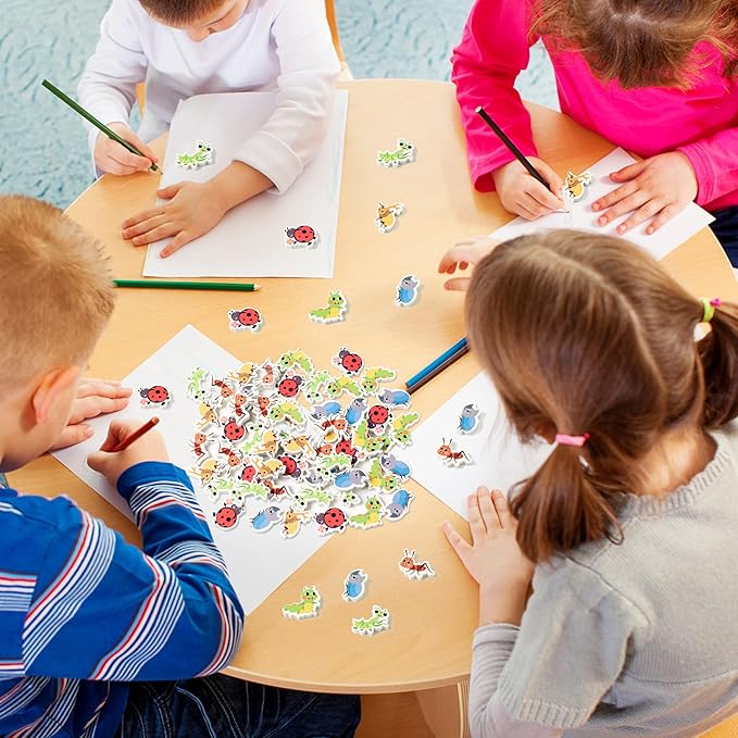 ANGOLIO 60Pcs Mini Eraser for Kids Bulk Insects Assorted Summer Pencil Eraser Cute Puzzle Erasers Desk Pet Classroom Prizes Student Back to School Supplies Homework Rewards Gift Filling Party Favors-DeskLoop Office