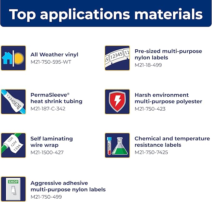 Brady M210-LAB Portable Label Printer, Blue/Gray, 9.5 in H x 4.5 in W x 2.5 in D-DeskLoop Office