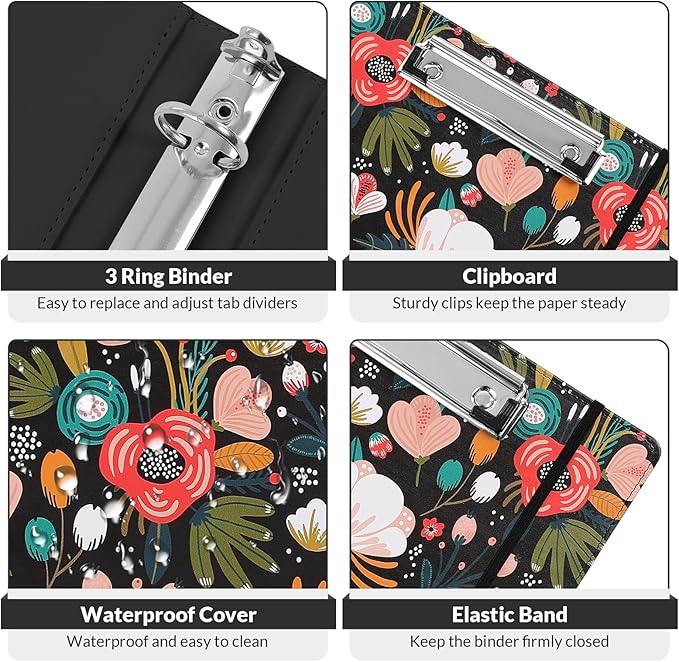 SKYDUE 1 Inch 3-Ring Binder - Image 7